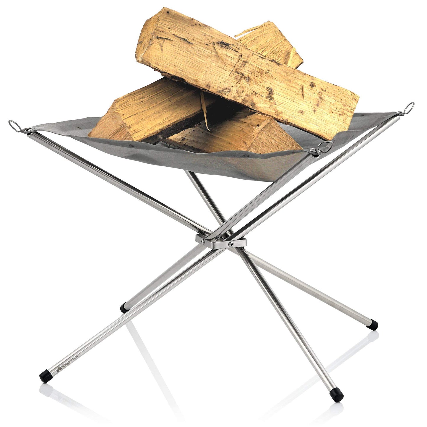 CampFire Mobile Fire Pit Fire Peter 41 x 41 x 32 cm I Stainless Steel Fire Bowl I Design Fire Basket I The ideal companion for camping and hiking as well as outdoor and garden.