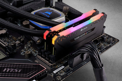 Corsair Vengeance RGB PRO 32GB (2 x 16 GB) DDR4 3600MHz C18, High Performance Desktop Memory Kit (AMD Optimised) - Black