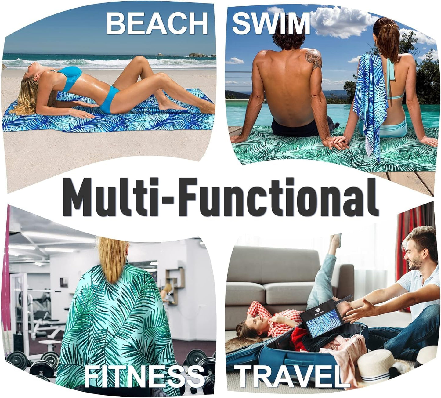 Microfiber beach towel large 2-set beach xxl beach towel quick-drying accessory beach towels beach towel quick-drying beach towel microfiber beach accessory beach accessories