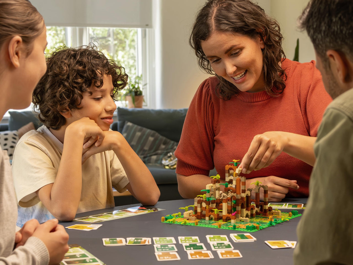 Asmodee - Monkey Palace: A Lego board game - brick by brick to the grandest palace! Fun family building game for kids and adults - Ages 10+, 2-4 players, 45 minutes per game.