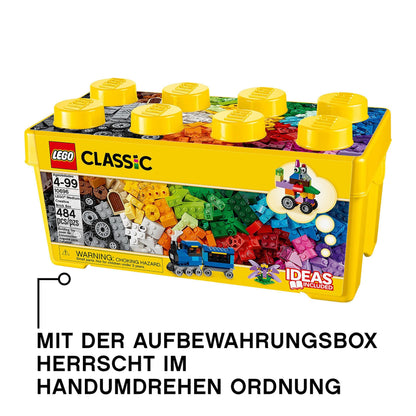 LEGO 10696 Classic Medium Creative Brick Box, building bricks with storage box for kids, gift for boys and girls aged 4 and up