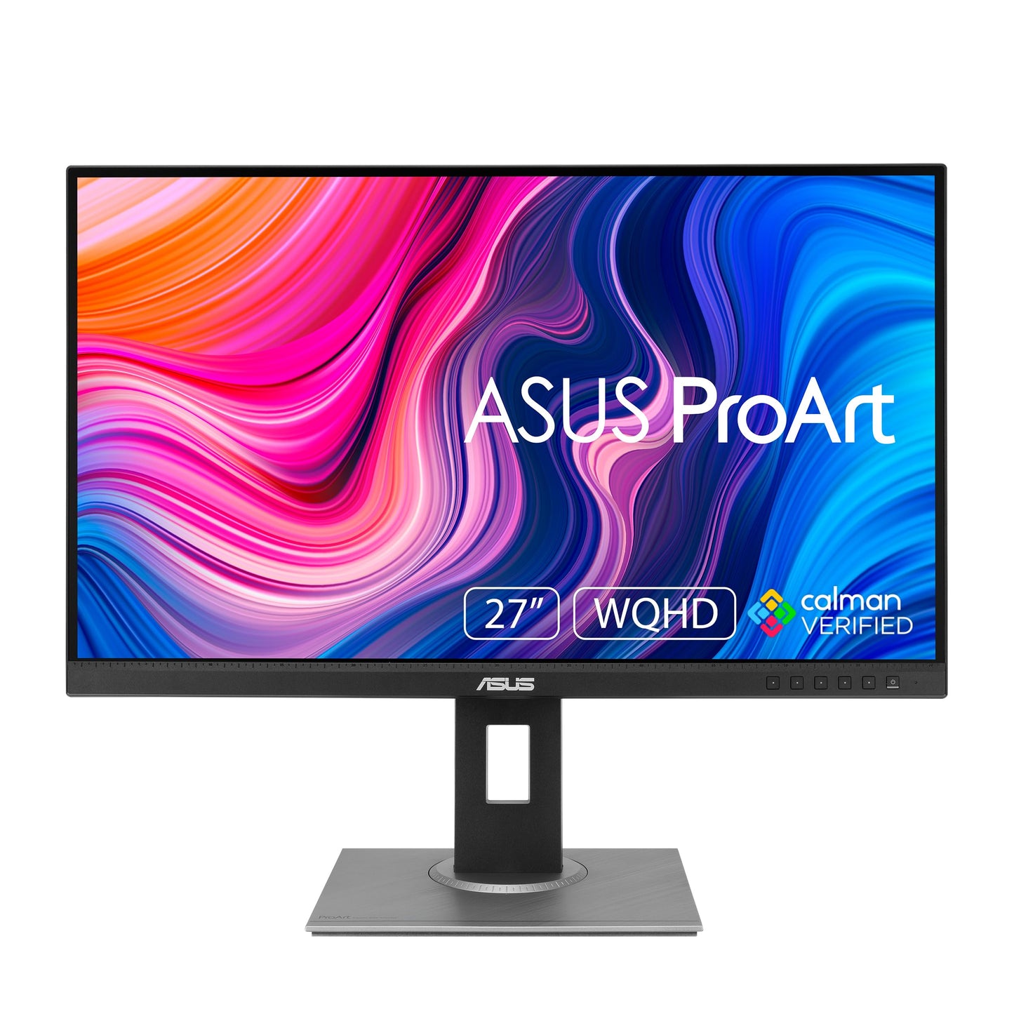 ASUS ProArt PA278QV - 27-inch WQHD Professional Monitor - 16:9 IPS, 2560x1440 resolution - ergonomic, pivot, Calman, frameless, high color accuracy - DVI, DisplayPort, HDMI, Mini-DP, USB hub.