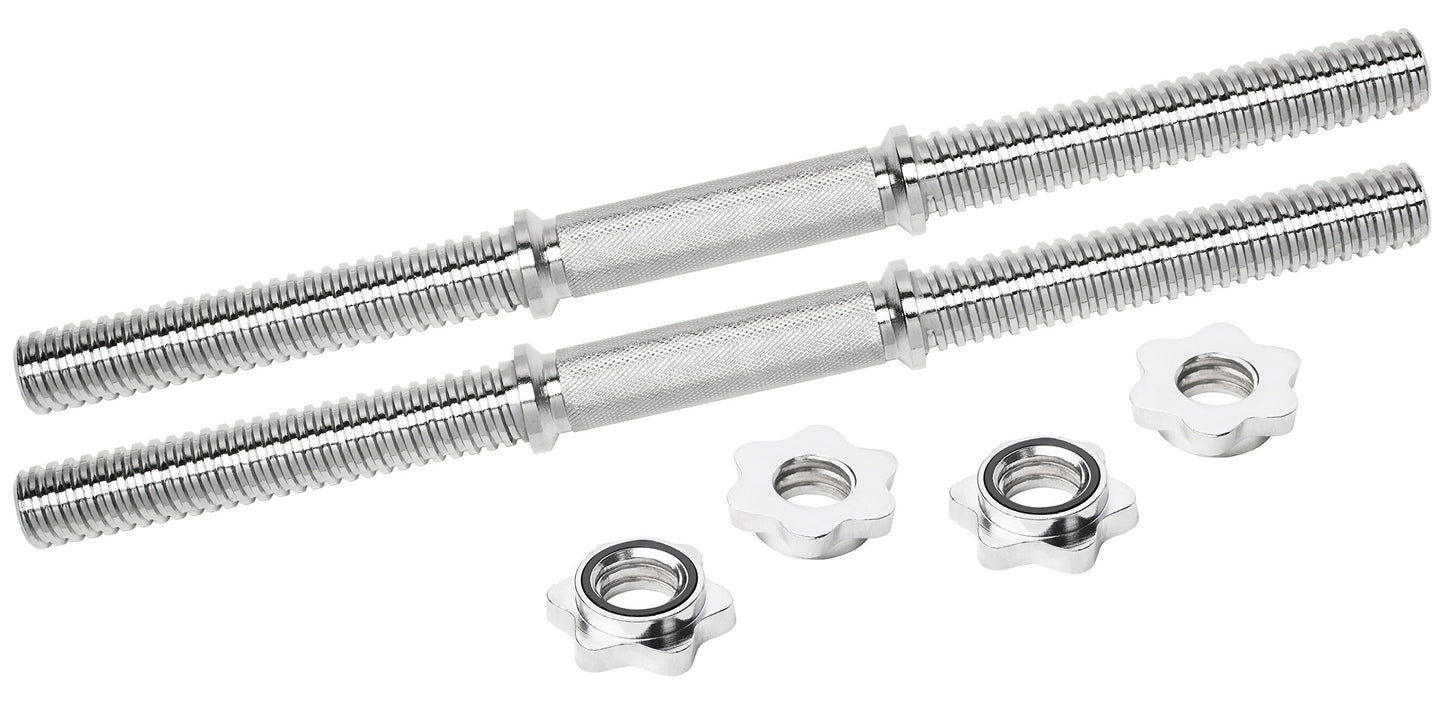 Bad Company chrome dumbbell barbell including star closures 30/31 mm I 2 pieces - 51 cm
