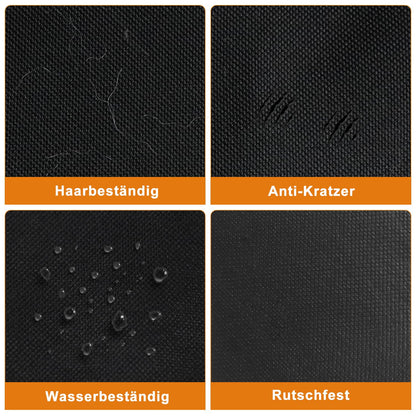 Alfheim Cargo Liner for Dogs - water-repellent & easy to clean - Universal Fit Car Boot Cover - Black Cargo Mat with Bumper Flap (Black)