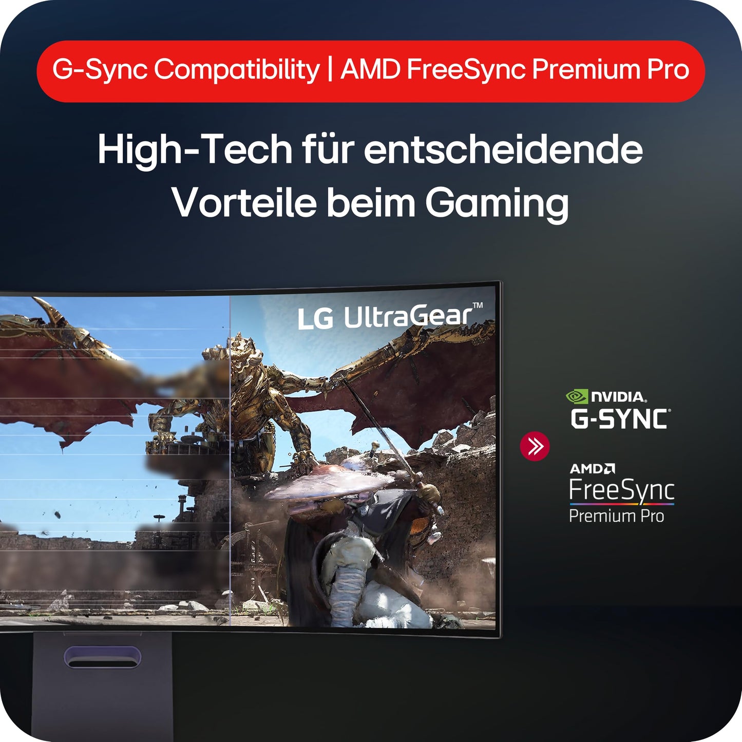 LG Electronics 34GS95QE-B.AEU UltraWide QHD UltraGear Gaming OLED Monitor, 34" (86cm), 3440 x 1440 resolution, 0.03ms GtG, 240Hz refresh rate, HDR400 TRUE BLACK, NVIDIA G-Sync Compatible, AMD FreeSync Premium Pro - Gray