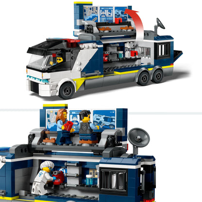 LEGO City Police Truck with Lab, Police Set with Quad and Truck Toy for Kids & City Rescue Helicopter, Helicopter Toy for Kids