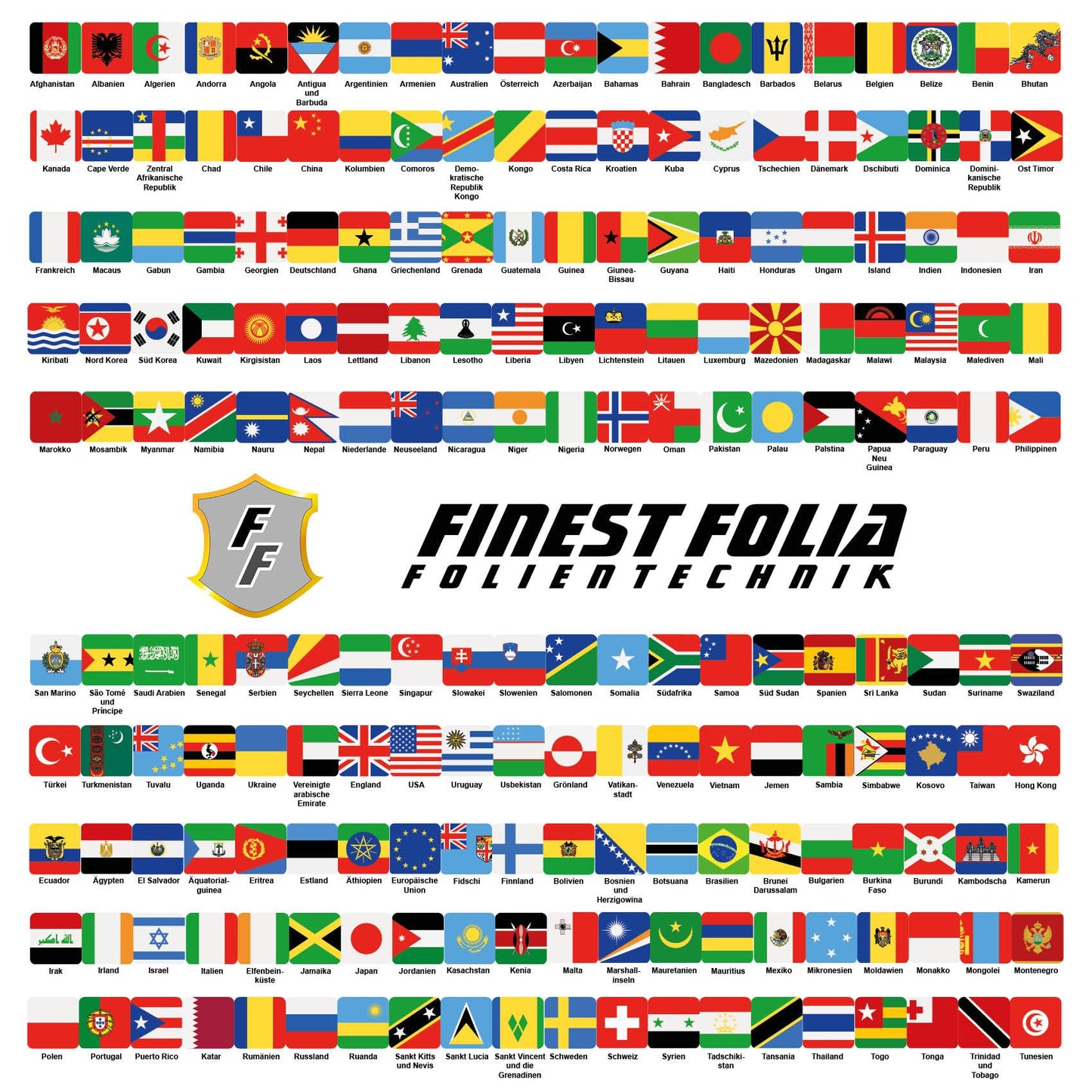200 country flags sticker set on 8 A4 sheets, each flag 4.9x3.3cm, for model making, bikes, cars, motorcycles, decoration countries R108 (XXL Worldwide)