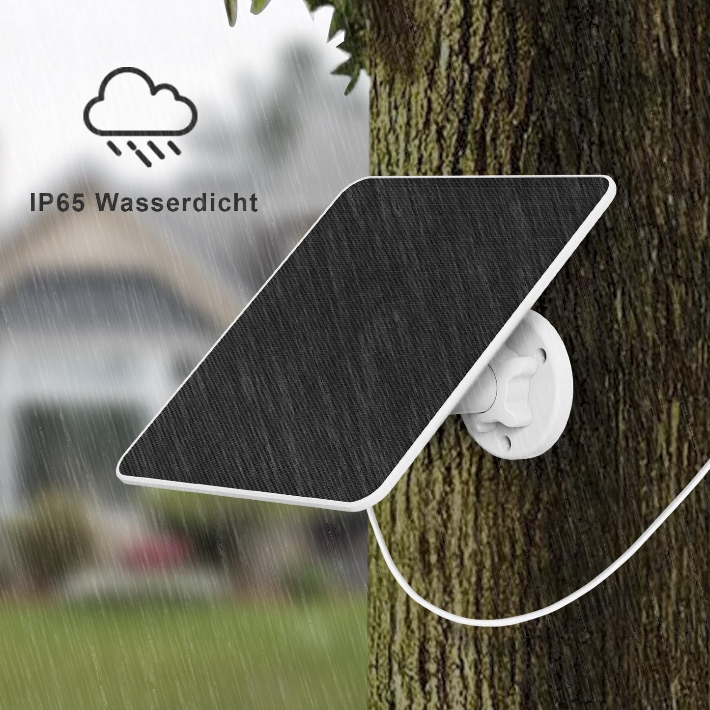 Solar panel for Ring camera, 5W camera solar panel charger for Ring Stick Up Cam/Pro battery, Spotlight Cam/Plus/Pro battery, solar for Ring camera with 9.8ft cable, IP65 waterproof.