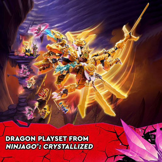 LEGO NINJAGO Lloyd's Golden Ultra Dragon 71774 Ninja Building Toy Set for boys, girls, and kids ages 9 and up (989 pieces)