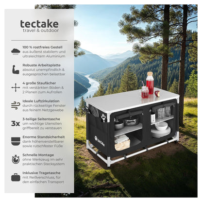 tectake 800747 Outdoor Camping Kitchen - Various models available - (Type 4 | No. 403347)
