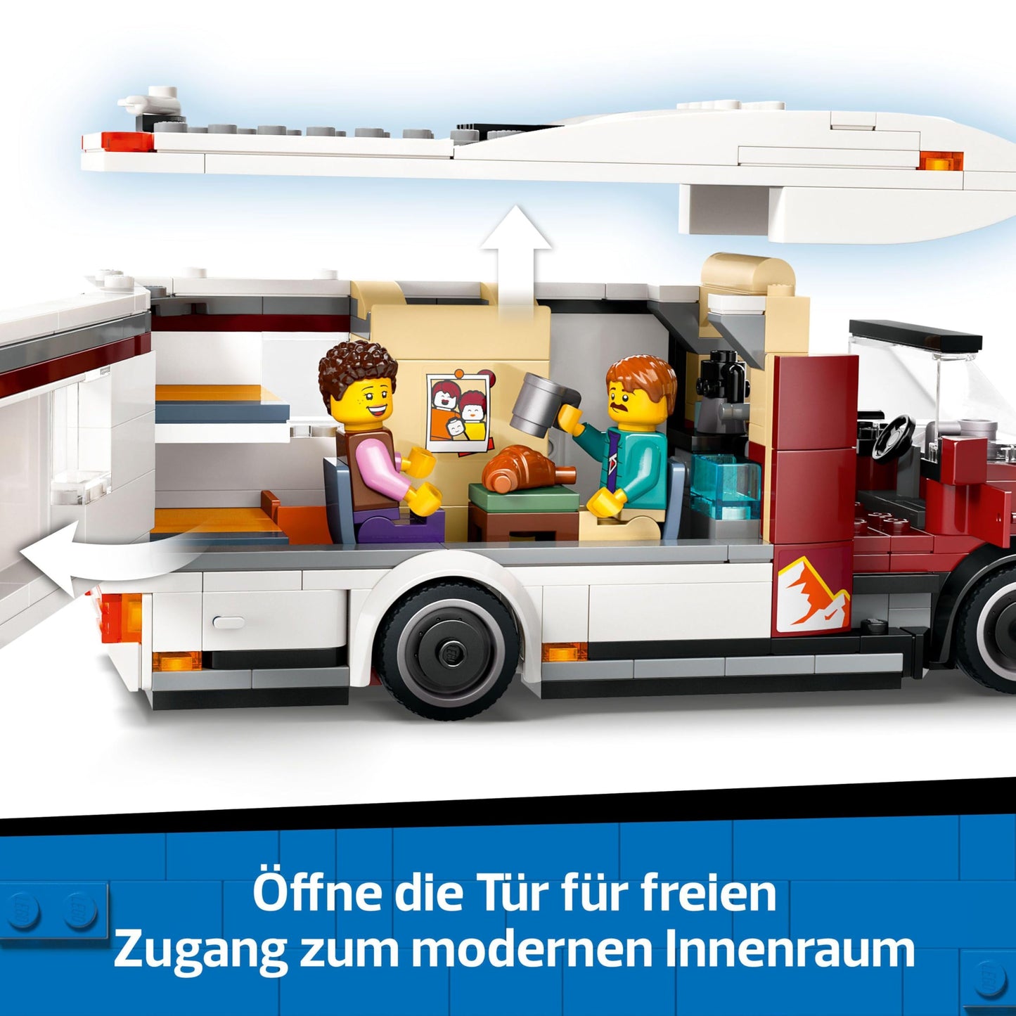 LEGO City Adventure Camper - RV camper toy for boys and girls ages 6 and up - Includes 3 minifigures and camping accessories - Great gift idea for birthdays and holidays 60454