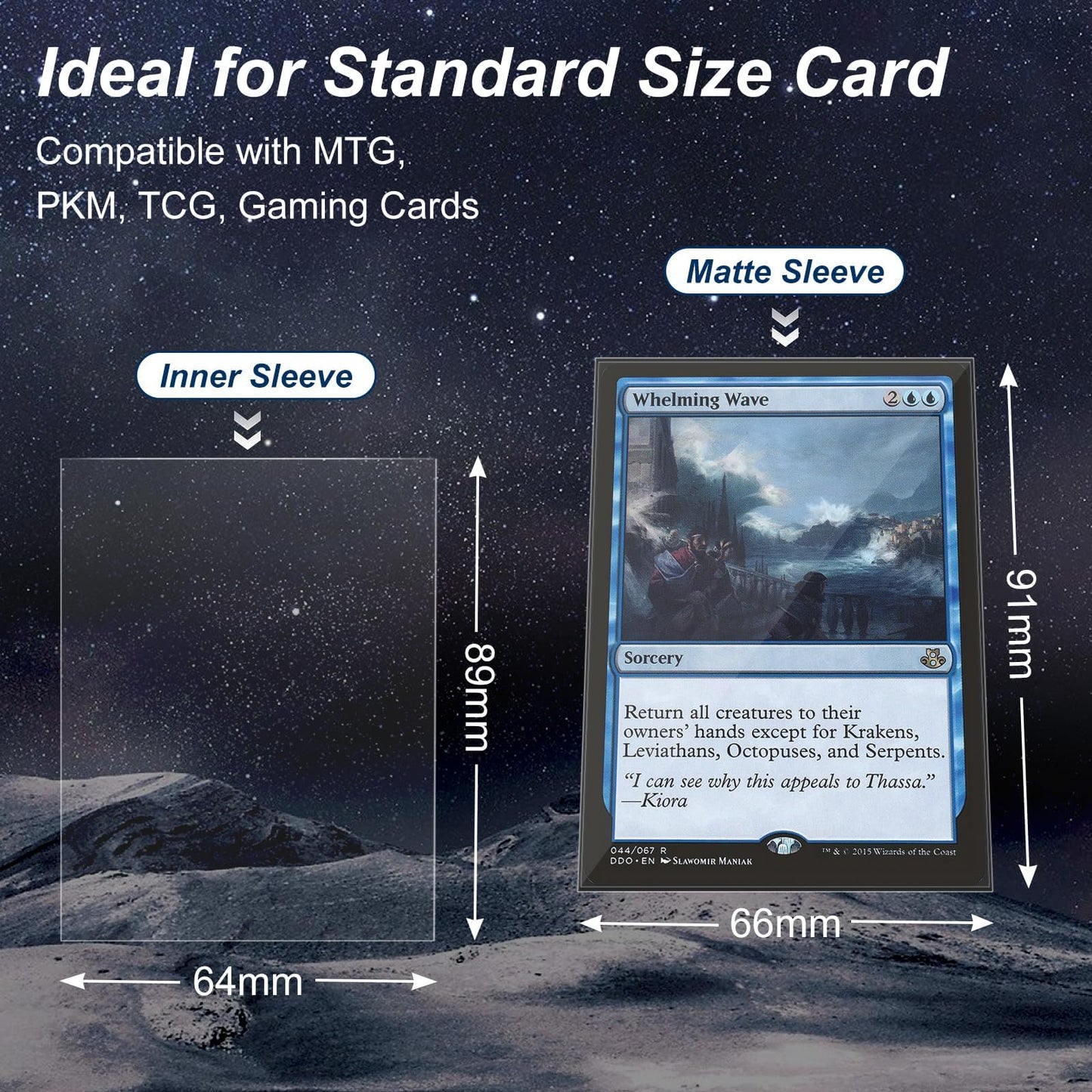 600 pack card sleeves, perfectly fitting inner sleeves, great for double sleeving, trading card sleeves, compatible with MTG, TCG, baseball and football cards.