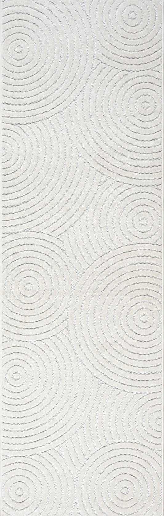 the carpet Santo Plus - High-quality outdoor rug, suitable for living room, bedroom, and terrace, weatherproof, durable, and easy to care for, cream, 80 x 250 cm