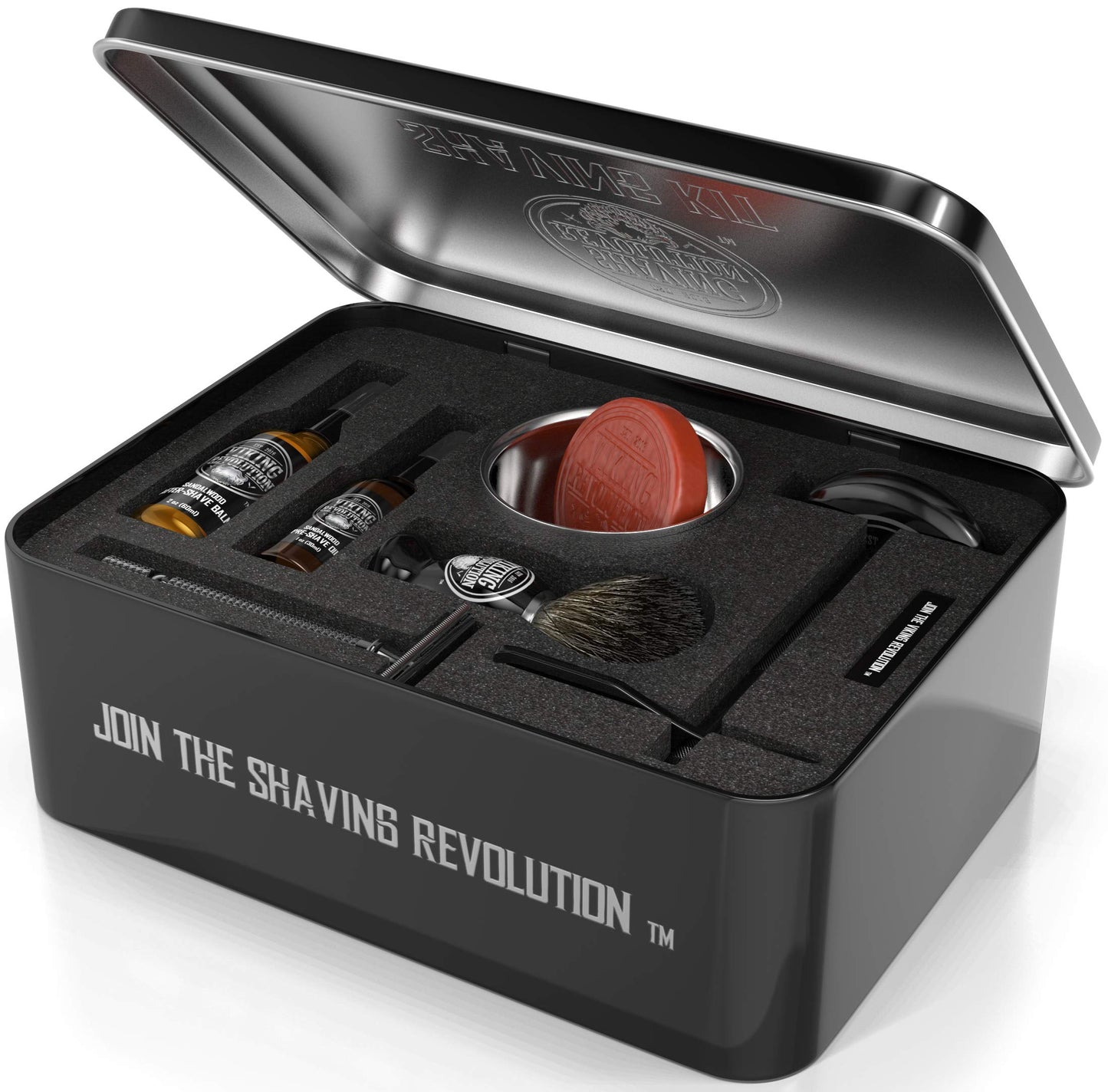 Viking Revolution - Luxury Shaving Kit for Men - Safety Razor with Double Edge, Stand, Bowl, After-Shave Balm, Pre-Shave Oil, Badger Brush, Men's Razor - Gifts for Men