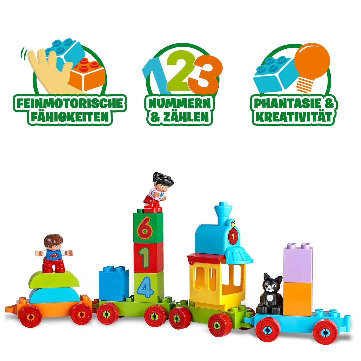 LEGO 10847 DUPLO Number Train, baby toy, train, children's toy from 1.5 years, award-winning educational toy, motor skills toy.