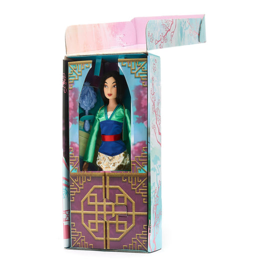 Disney Store Official - Mulan - Classic Doll - 29 cm/11" - Fully posable Disney doll in elegant outfit - Includes toy hairbrush - Suitable for ages 3+