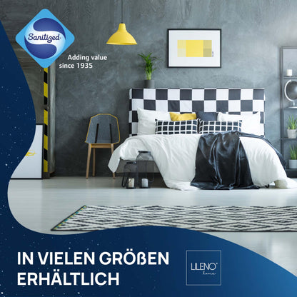 LILENO HOME pillow 40x80 [set of 2] - pillows 40x80 for a restful sleep - bed pillow 40x80 washable up to 95°C and with antibacterial treatment - allergy-friendly pillow as Pillow 40x80