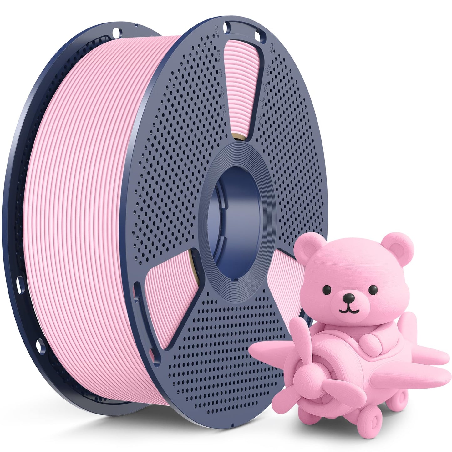 SUNLU High Speed Matte PLA Filament, Smooth matte PLA 3D printer filament, 600mm/s fast 3D printing meets durability, 1KG spool, matte pla Sakura-Pink