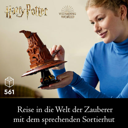 LEGO Harry Potter The Sorting Hat, Hogwarts model for adults & Harry Potter Boathouse from Castle Hogwarts toy model for kids
