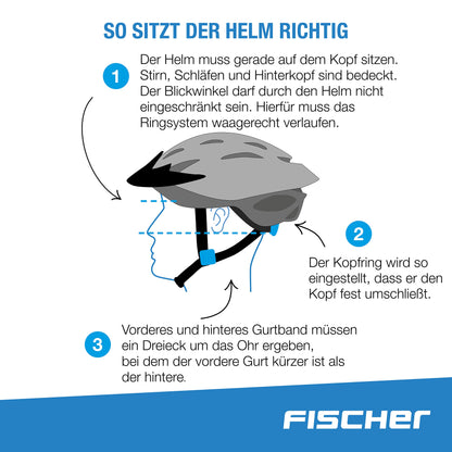 Polisport Bilby RS bike child seat | Seat for saddle tube mounting | for children weighing between 9 and 22 kg | gray & FISCHER Adult Bike Helmet, City Helmet Urban Levin, S/M, 52-59cm