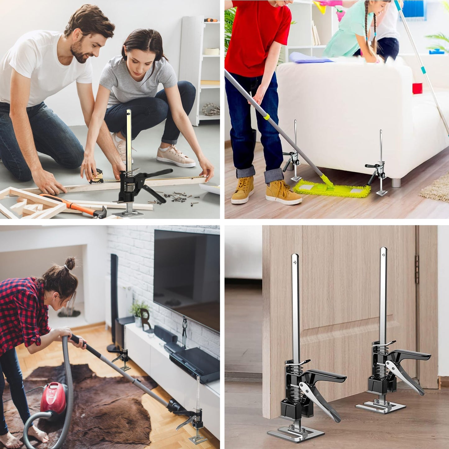 Arm hand tool, 2 pieces, labor-saving arm, 15 inches height adjuster, hand lifting tool, door and wood panels, lift table