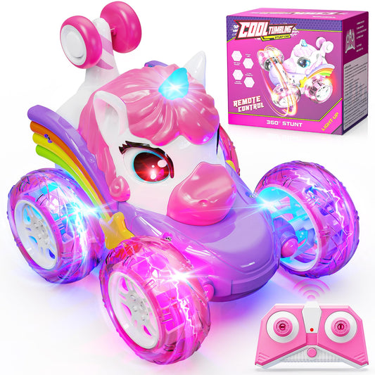 Hot Bee Remote Control Car for Girls aged 3-6 years, car toy for girls aged 3-6 years, unicorn gift for girls aged 3-6 years.