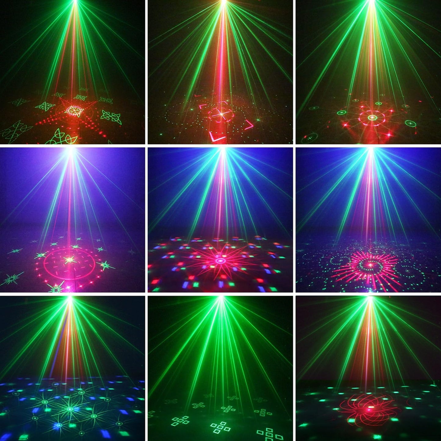 Nigecue 3 in 1 Disco Light Party Light with remote control, Music controlled disco light with strobe, Voice controlled LED DJ party lamp disco ball with 2M USB cable for Halloween Christmas Club Holidays.