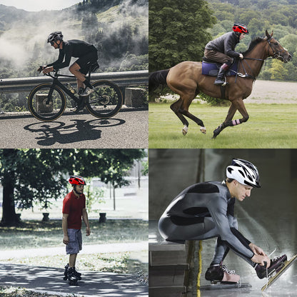 GOXIFACA Unisex Bike Helmet for Adults, Men and Women, with Detachable Visor and Padding, Adjustable Helmet for Mountain Biking and City Commuting (fits head size 58-62cm)