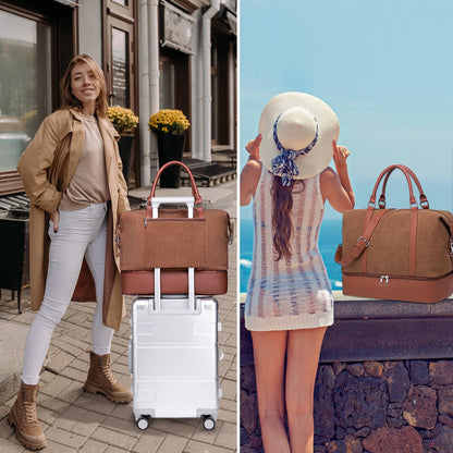 LOIDOU Women Travel Bags Weekender Bag Overnight Shoulder Duffel Carry-on Tote Bag with Luggage Sleeve Shoe Compartment perfect for travel/daily use/birthday gift