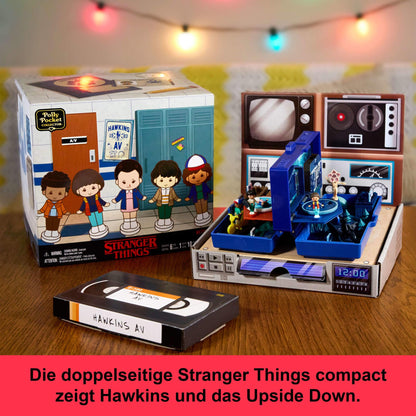 Polly Pocket Collector's Playset, Stranger Things Box with 6 Special Edition Figures and 10 Accessories, HWP22