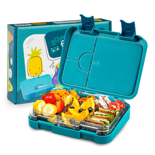 Chomp Chomp Junior lunch box for kids with compartments, colorful, divided & leak-proof, BPA-free lunchbox for daycare, bento box, safe snack box