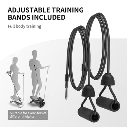 PROIRON Stepper for Home, Swing Stepper 120kg with Display for Leg and Butt Training, Mini Stepper Sport Stepper Twister Stepper Cardio - wear-free hydraulic cylinders - noiseless