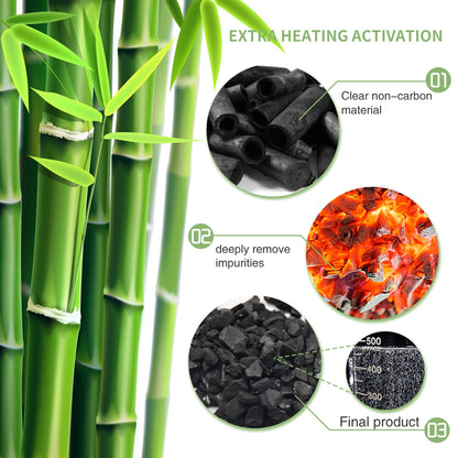 12-Pack Bamboo Charcoal Air Purifying Bag, Activated Charcoal Bags Odor Absorber, Moisture Absorber, Natural Car Air Freshener, Shoe Deodorizer, Odor Eliminators for Home, Pet