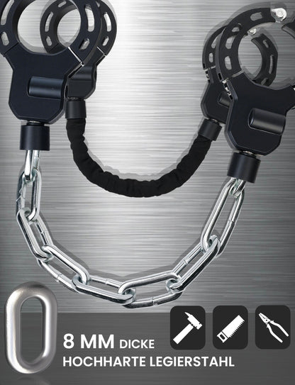 COICER E Scooter lock, handcuff lock with key, lock for E scooter, bike lock ebike high security, 35.43inch bike lock, accessories for electric bikes and electric scooters - 1.9KG