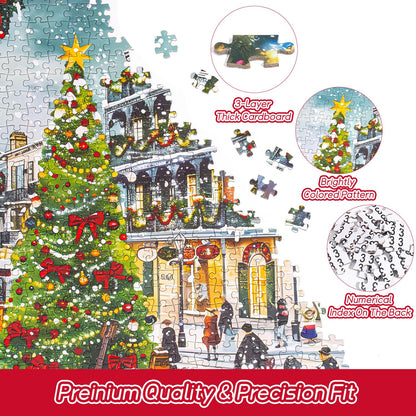 Puzzle Advent Calendar 2024 for kids and adults - 24 days Christmas calendar countdown with 1008 pieces Christmas puzzles, Christmas gifts for boys, girls, women, and men.