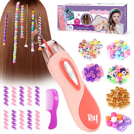 Little Guy 5 6 7 8 9 10 Year Old Girls Gifts: Toys for Girls Age 6-12, Hair Accessories, Beads for Braids.