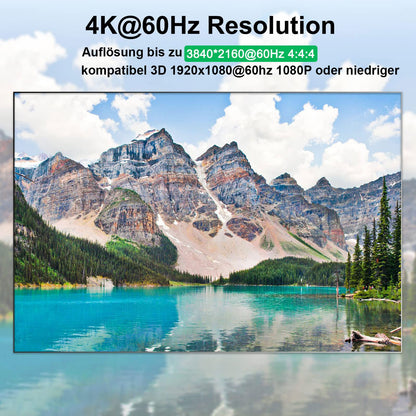 YOUTINGHDAV USB 3.0 KVM Switch HDMI 4 Port, 4K@60Hz simulating EDID KVM Switch 4 PC 1 Monitors, HDMI 2.0 KVM Switches sharing 4 USB 3.0 devices mouse keyboard printer, with wired remote and 5 cables.