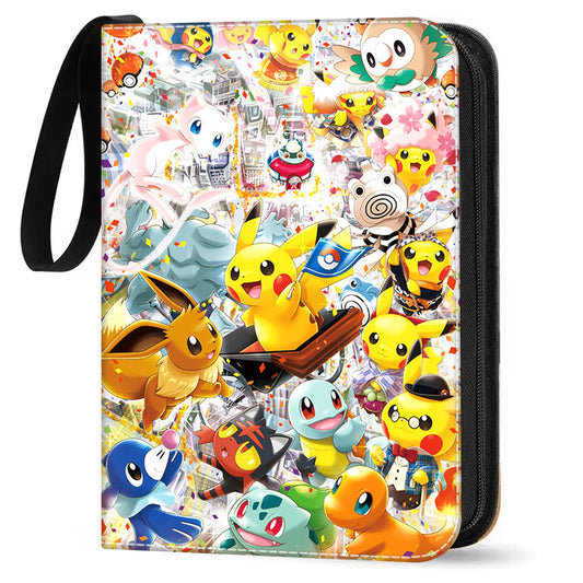 Card collection album, 50 pages, 400 card capacity. Portable, waterproof holder for cards. Great gift for kids, M01.