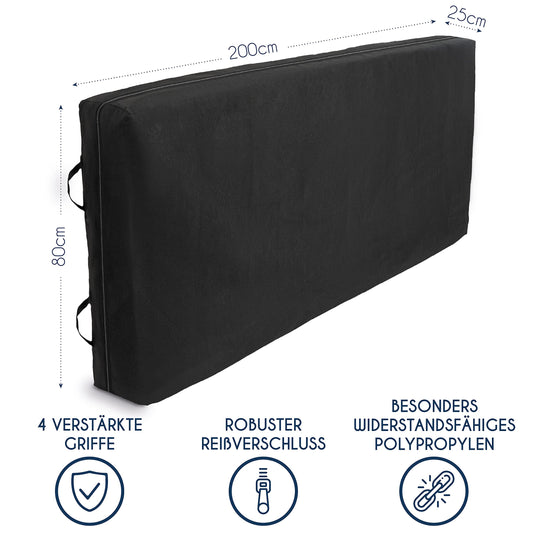 Mattress cover 80x200 cm for storage and moving Dreamzie (Made in EU and Oeko-TEX - thickness 25cm) - Storage bag for mattresses with zipper