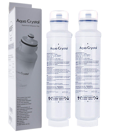 Aqua Crystal DW2042FR-09, DW2042F-09 Internal water filter for Daewoo Side-by-Side fridge | 2 pack