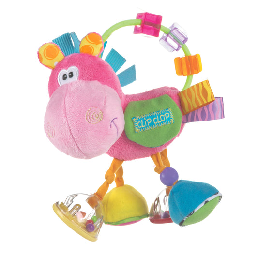 Playgro Horse Clip Clop pink - Baby toy - Motor skills - Baby sensory - Baby rattle - Baby motor skills - Kids toy - pink