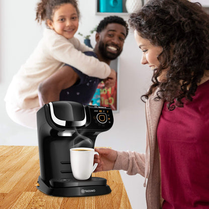 Tassimo My Way 2 capsule machine TAS6502 with water filter, over 70 drinks, drink personalization, coffee variety, easy preparation, 1,500 watts, black.