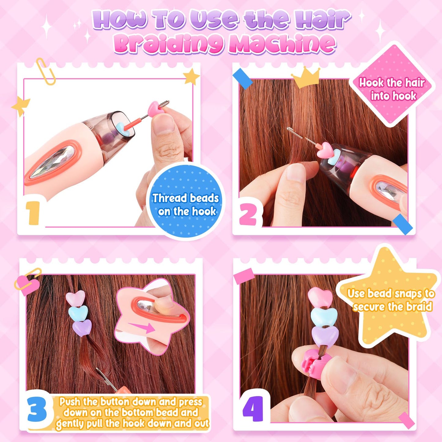 Flnlano Gift for Girls 5 6 7 8 9 10 Years: Hair Accessories Girls Toy Kids