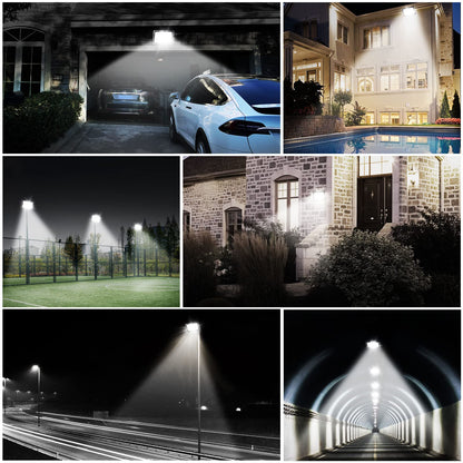 loyal LED floodlight outdoor: 500W super bright spotlight 6000K cold white 50000LM - IP65 waterproof adjustable with bracket for garden, garage, sports field