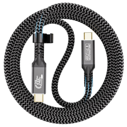 CAKOBLE USB C cable 2m, 240W USB C 3.2 Gen2 cable 20 Gbps charging cable, USB C monitor 4K@60Hz compatibility Thunderbolt 4 cable for iPhone 15, MacBook iPad Pro, Samsung S24/S22
