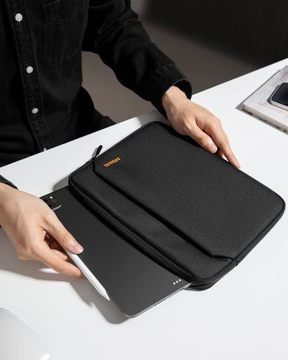 tomtoc Slim Tablet Sleeve for 11-inch iPad Pro M4 & iPad Air M3 2025 M2 2024, iPad (A16), iPad Pro M2&M1, 10.9" iPad 10, Galaxy Tab A9+/S9 FE, with accessory pocket, for Smart/Magic Keyboard