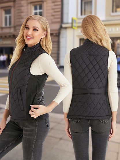 Kintiwe Heated Vest, Women's Heated Vest with 12000mAh Powerbank, Heated Jacket with 5 heating zones.