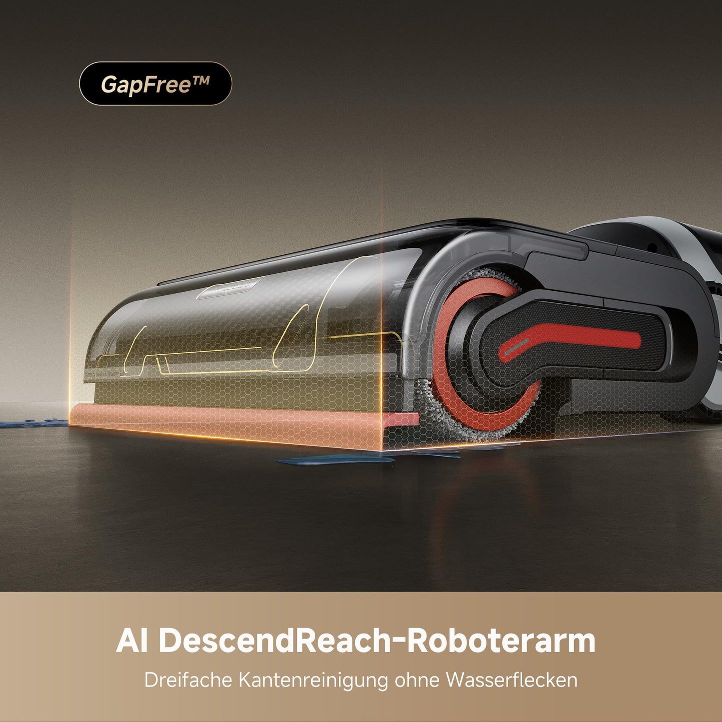 Dreame H15 Pro Heat wet and dry vacuum cleaner, 85°C water, GapFree AI robot arm, RGB detection, 22,000 Pa suction power, hair detangling, 100°C brush cleaning, 5min 90°C drying, app control.