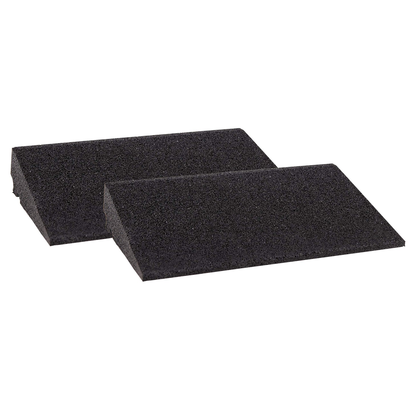 Curb ramp rubber LxWxH: 400x250x70 mm Set = 2 pieces black (ramp rubber wedge wheelchair ramp access ramp access wedge access aid door threshold ramp, car ramp)