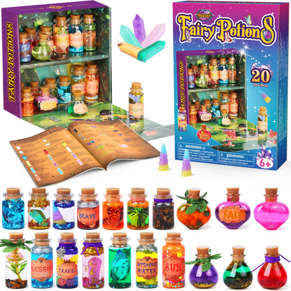 Most of DIY Creative Gift for Kids - Retro Fairy Crystal Potion Kits Craft Toy for Boys & Girls Age 6 7 8 9 10